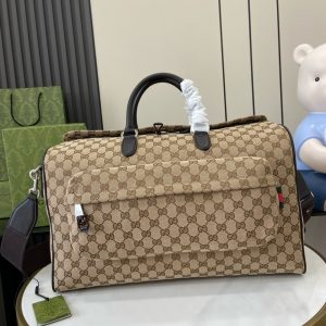 구찌 GG 캔버스 미디엄 보스턴백 802095