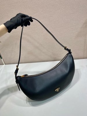 프라다 드뮈룬 라지 가죽 숄더백 1BC255-4 - 이미지 5