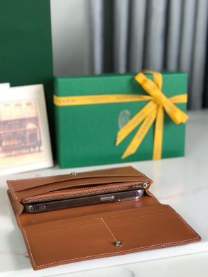 고야드 리슐리우 장지갑 블랙탄