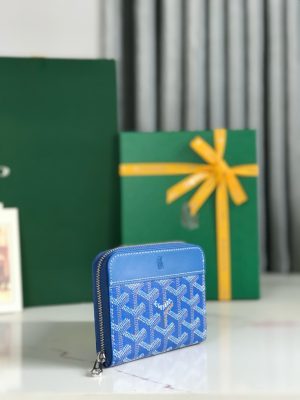 고야드 마티뇽 미니 지갑 블루