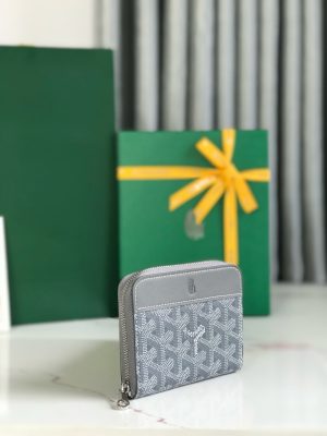 고야드 마티뇽 미니 지갑 그레이