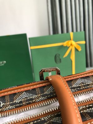 고야* 암바사드 서류가방 MM 블랙탄 - 이미지 4