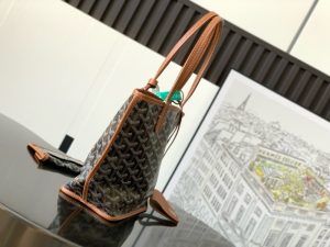 고야드 미니 앙주 토트백 블랙탄