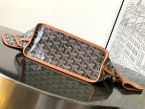 고야드 미니 앙주 토트백 블랙탄