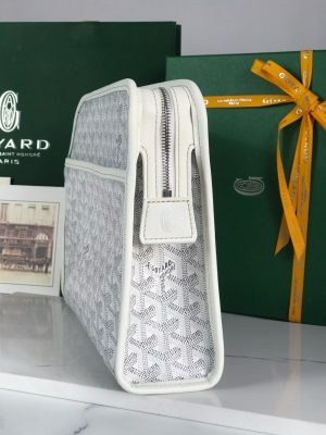 고야* 쥬방스 파우치 클러치 화이트 - 이미지 5