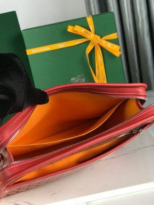 고야* 쥬방스 파우치 클러치 레드 - 이미지 8