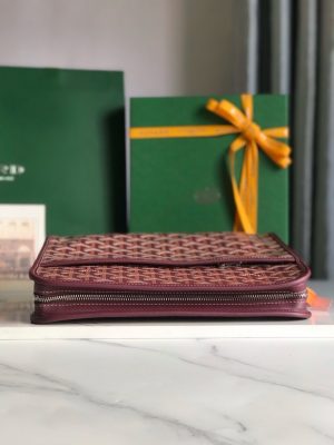 고야드 쥬방스 파우치 클러치 버건디