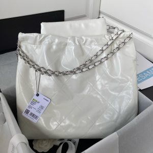 샤넬 22백 미디움 AS3261 화이트 은장