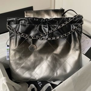 샤넬 22백 미디엄 AS3261 블랙 블랙