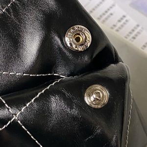 샤넬 22백 미디엄 AS3261 블랙 블랙 - 이미지 6