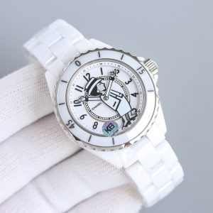샤넬 J12 시계 화이트 오토메틱 38mm - 이미지 3