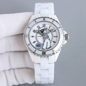 샤넬 J12 시계 화이트 오토메틱 38mm - 이미지 5