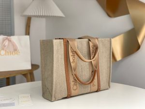 끌로에 우디백 라지 토트백 W0125-3