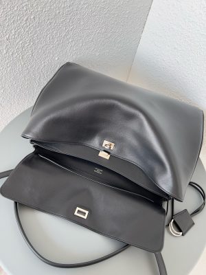 발렌시아가 로데오 핸드백 라지 7897442 블랙 - 이미지 5