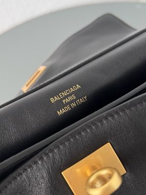 발렌시아가 로데오 핸드백 미니 7954562 블랙 금장 - 이미지 9