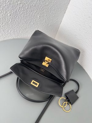 발렌시아가 로데오 핸드백 미니 7954562 블랙 금장 - 이미지 5