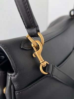 발렌시아가 로데오 핸드백 미디엄 7897722 블랙 금장 - 이미지 10