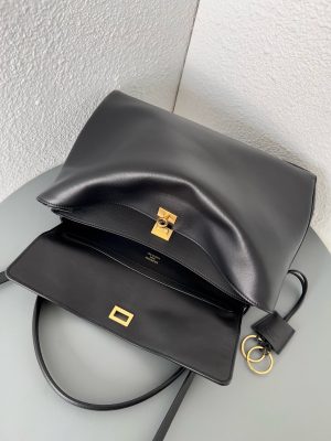 발렌시아가 로데오 핸드백 미디엄 7897722 블랙 금장 - 이미지 5