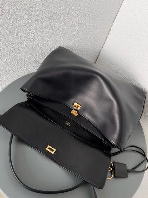 발렌시아가 로데오 핸드백 라지 7897442 블랙 금장 - 이미지 5