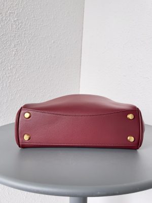 발렌시아가 로데오 핸드백 스몰 7897792 버건디 - 이미지 4