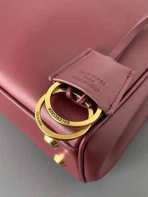 발렌시아가 로데오 핸드백 미디엄 7897722 버건디 - 이미지 8