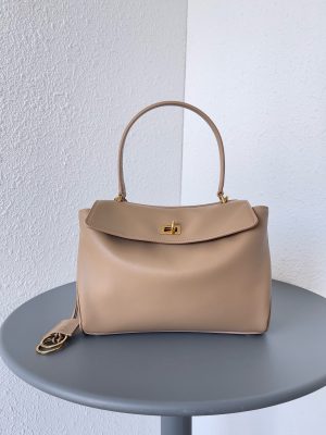 발렌시아가 로데오 핸드백 스몰 7897792 라떼