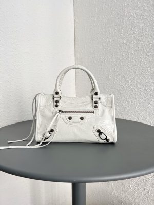발렌시아가 르 시티 미니백 8063952 옵틱 화이트