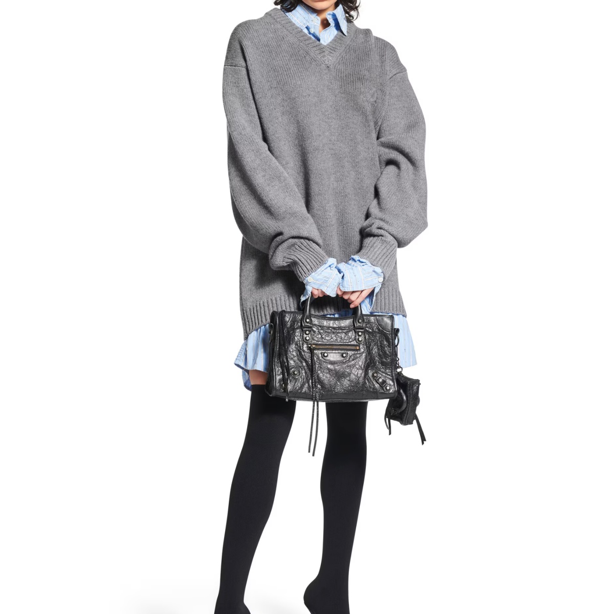 발렌시아가 르 시티백 스몰 8114422 블랙