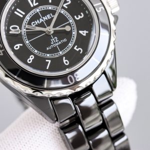 샤넬 J12 시계 블랙 아라비아 숫자 오토메틱 33mm