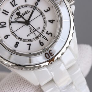 샤넬 J12 시계 화이트 아라비아 숫자 오토메틱 33mm - 이미지 5