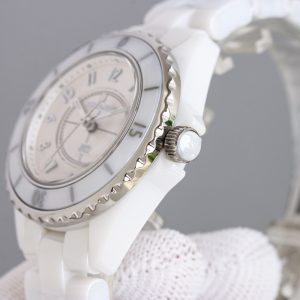 샤넬 J12 시계 화이트 아라비아 오토메틱 33mm - 이미지 5
