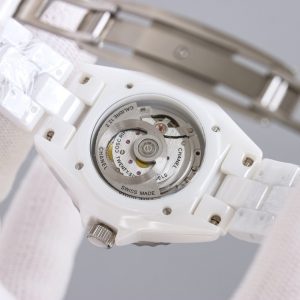 샤넬 J12 시계 화이트 아라비아 오토메틱 33mm - 이미지 6