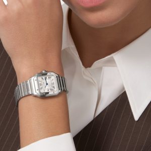 Cartier Santos Ladies 28mm W20056D6 Quartz Silver