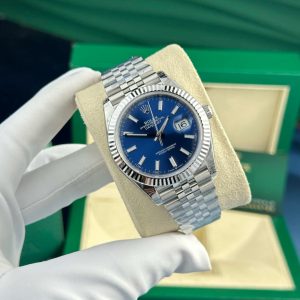 Alternative view of Rolex Datejust 126334 Bright Blue 41mm