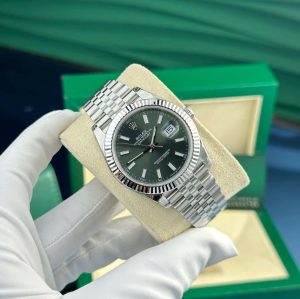 Alternative view of Rolex Datejust 126334 Mint Green Dial 41mm