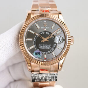 Alternative view of 로렉스 스카이드웰러 (Sky-Dweller) 336935 블랙 다이얼 다이얼 로즈 골드