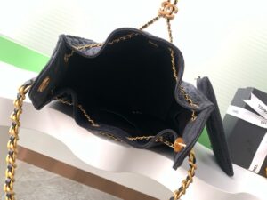 샤넬 25백 미디엄 AS5311 데님 블랙 - 이미지 4