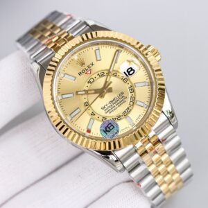 Alternative view of 로렉스 스카이드웰러 (Sky-Dweller) 336933 샴페인 골드 콤비 주빌레 5선