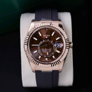 Alternative view of 로렉스 스카이드웰러 (Sky-Dweller) 326934 초코 다이얼 러버 밴드