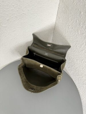 발렌시아가 로데오 핸드백 스몰 7897792 카키 스웨이드 - 이미지 5