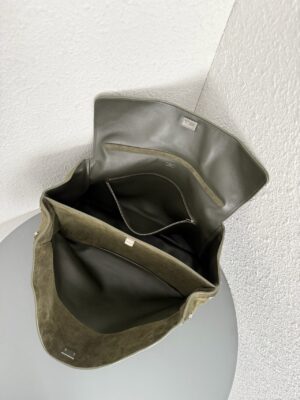 발렌시아가 로데오 핸드백 라지 7897442 카키 스웨이드 - 이미지 6
