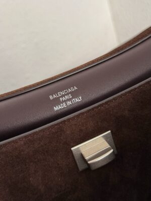 발렌시아가 로데오 핸드백 미디엄 7897722 에스프레소 스웨이드 - 이미지 10