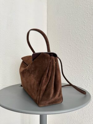 발렌시아가 로데오 핸드백 라지 7897442 에스프레소 스웨이드 - 이미지 13