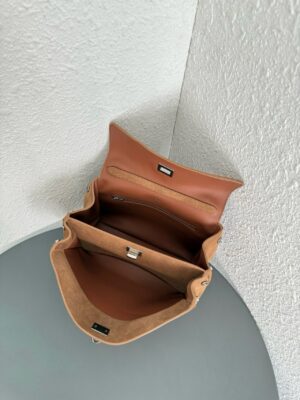 발렌시아가 로데오 핸드백 스몰 7897792 카멜 스웨이드 - 이미지 9