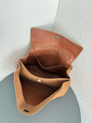 발렌시아가 로데오 핸드백 라지 7897442 카멜 스웨이드 - 이미지 4