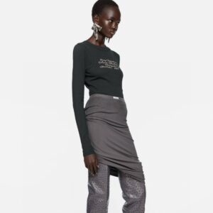 아크네 레이어드 긴팔 티셔츠 25FW RA1268 - 이미지 3
