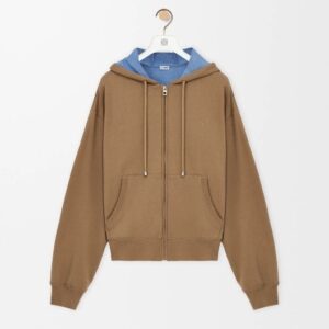 로에* 코튼 혼방 후드 집업 25FW RA1271