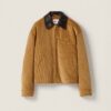 미우미우 코듀로이 램스킨 자켓 25FW RA1230