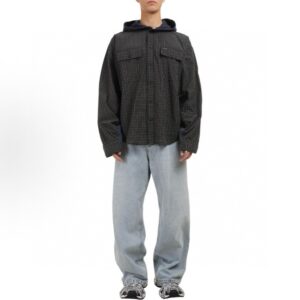 발렌시아가 후드 셔츠 25FW RA1251 - 이미지 3