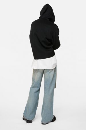 아크네 울 캐시미어 혼방 후드 집업 자켓 25FW RA1264 - 이미지 5